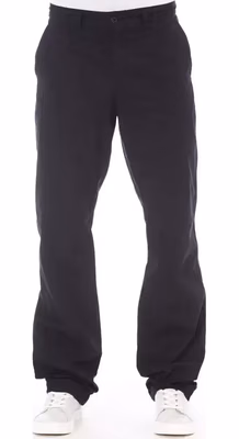 Blue Cotton Men Pant