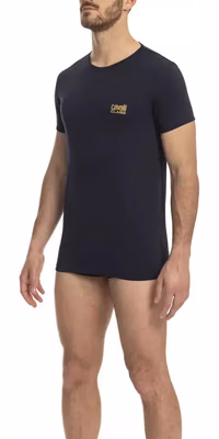 "Blue Cotton Men T-Shirt"