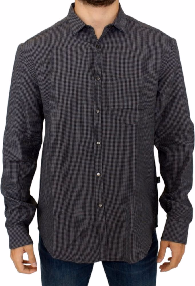 Costume National Gray linen casual shirt