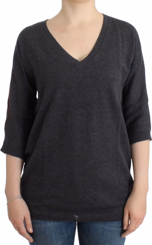 Costume National Gray short sleeved sweater