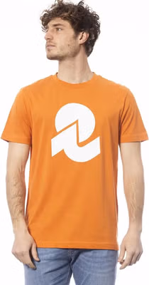 Orange Cotton Men T-Shirt