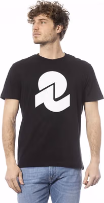 Black Cotton Men T-Shirt