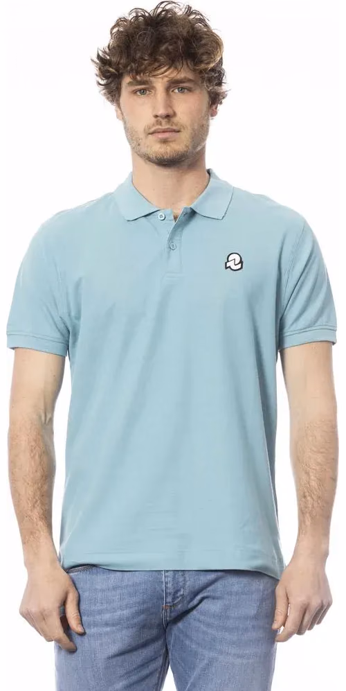 Invicta Light Blue Cotton Men Polo Shirt