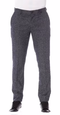 Black Cotton Men Pant