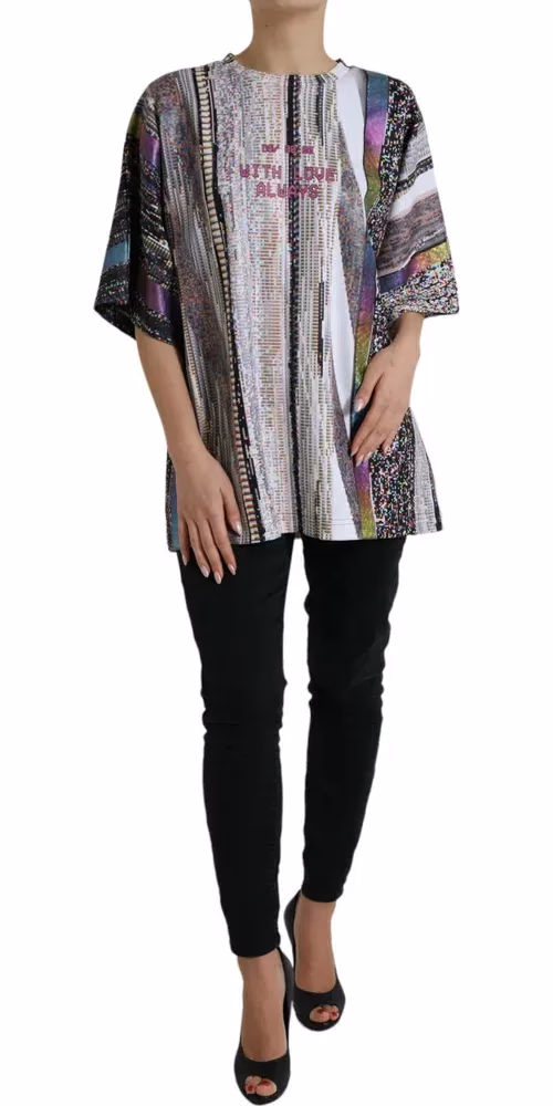 Dolce & Gabbana Multicolor With Love Always Print T-shirt