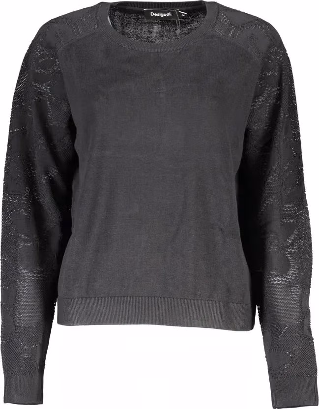 Desigual Black Cotton Sweater