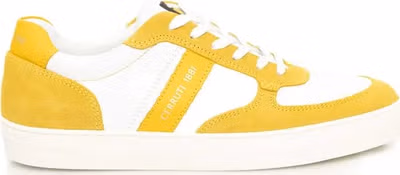 Yellow Cowhide Men Sneaker
