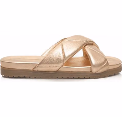 Beige Lambskin Women Sandal