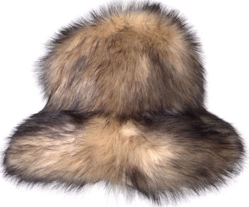 Dolce & Gabbana Brown Faux Fur Modacrylic Fedora Hat