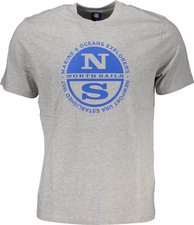 North Sails Gray Cotton T-Shirt
