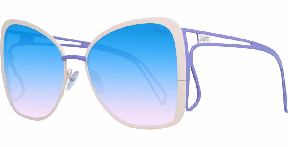 Emilio Pucci Beige Metal Sunglasses