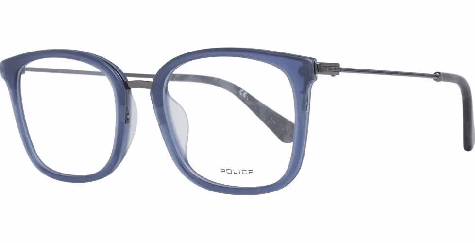 Police Blue Metal & Plastic Glasses (Frames)