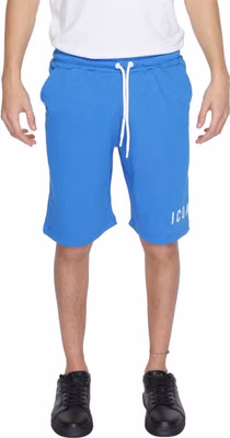 Blue Cotton Bermuda Shorts