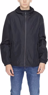 Black Polyester Shell Jacket