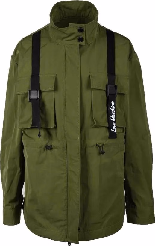 Love Moschino Green Polyester Parka