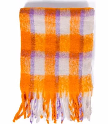 Orange Polyester Scarf