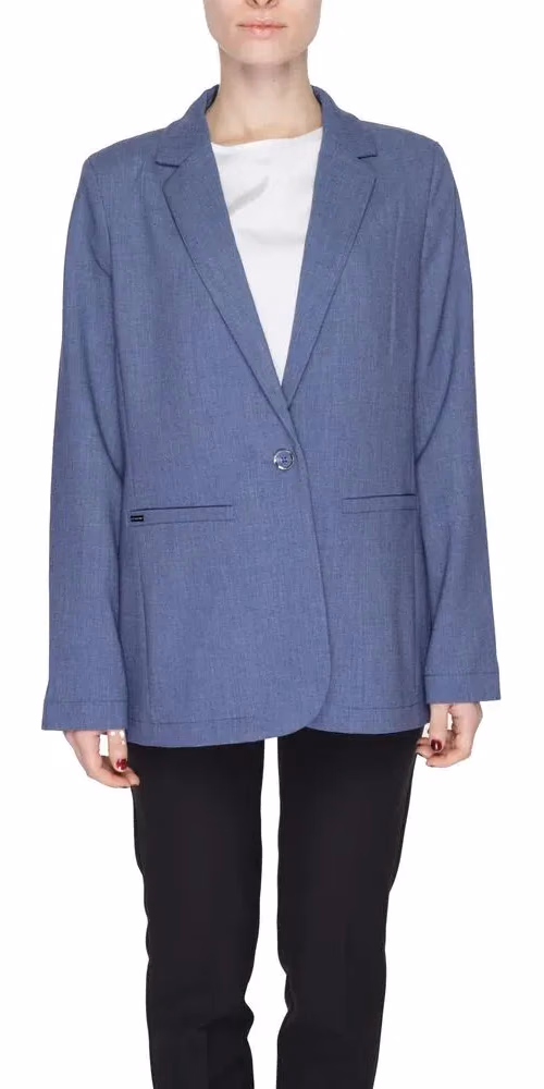 Street One Blue Polyester Blazer