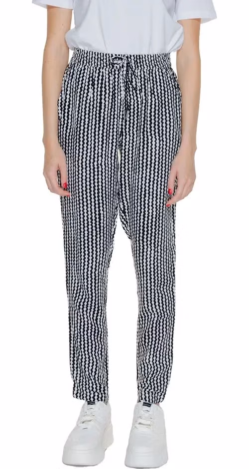 Only Black Viscose Casual Pants