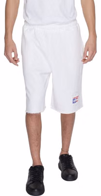 White Cotton Bermuda Shorts
