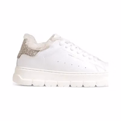 White Leather Chunky Sneakers