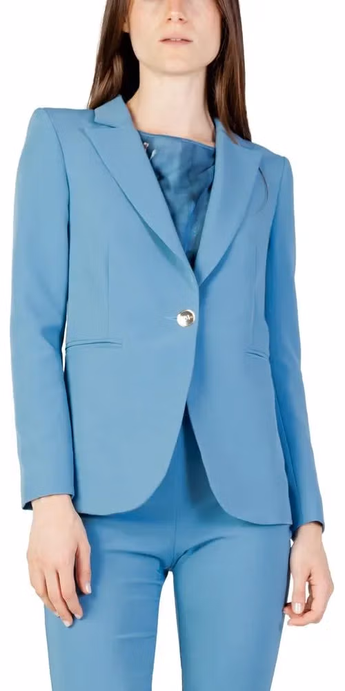Rinascimento Turquoise Polyester Blazer