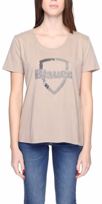 Beige Cotton T-Shirt