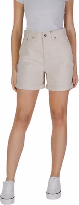 Beige Cotton Shorts