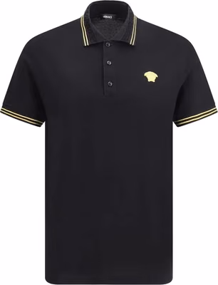Black Cotton Polo Shirt