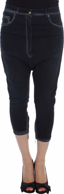 Blue Cotton Stretch Baggy Relax Jeans