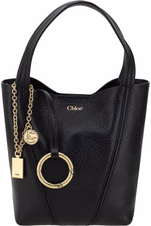 Chloé Black Calf Leather Bos Taurus Shoulder Bag