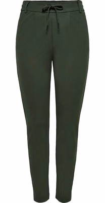 Green Viscose Casual Pants