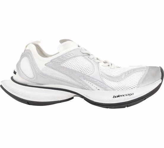 Balenciaga White Polyethylene Athletic Sneakers