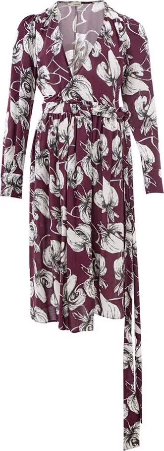 Lardini Purple Viscose Casual Dress