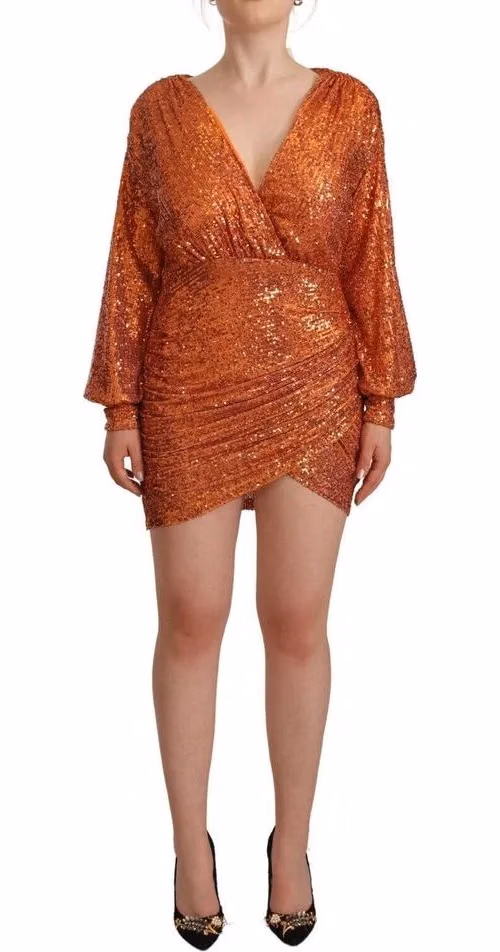 Aniye By Orange Polyester Cocktail Dress