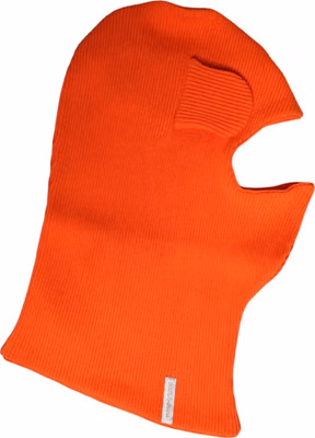 Orange Cotton Whole Head Wrap Balaclava Hat