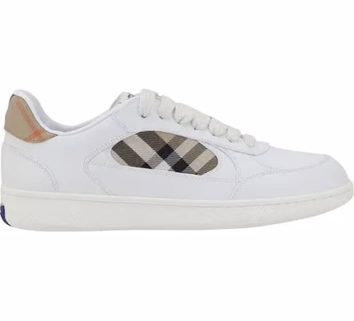 White Calf Leather Bos Taurus Low Top Sneakers