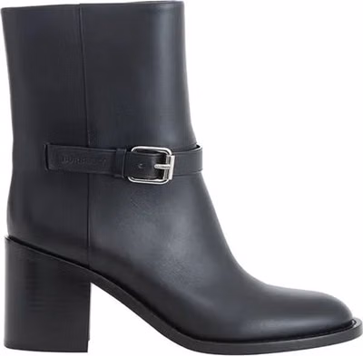 Black Leather Ankle Boots