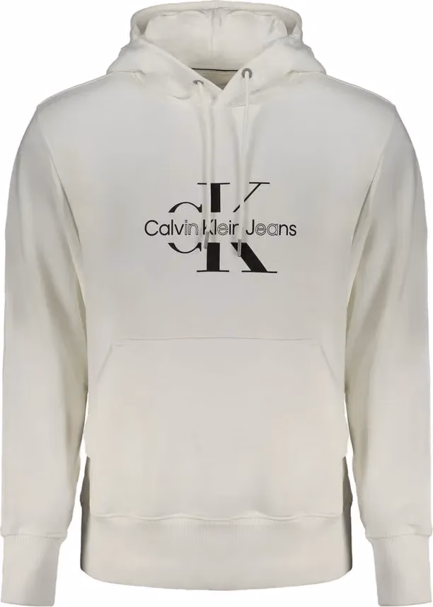 Calvin Klein White Cotton Men Sweater