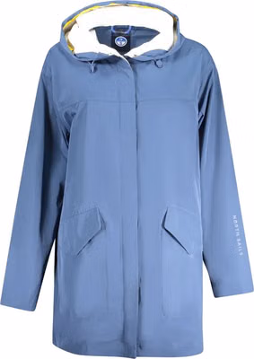 Blu Polyester Women's Parka