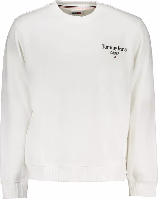 Tommy Hilfiger White Cotton Men's Sweatshirt