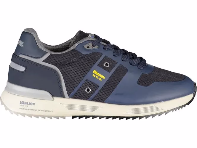 Blauer Dapper Blue Sneakers with Contrast Detailing