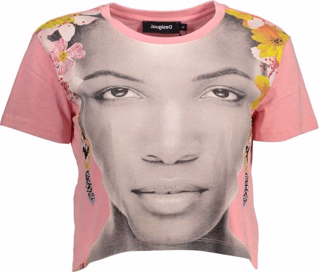 Desigual Rosa Cotton Women T-Shirt