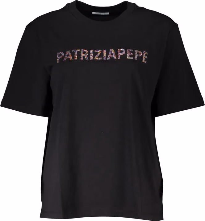 Patrizia Pepe Black Cotton Women T-Shirt