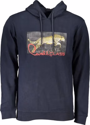 Blue Cotton Men Sweatshirt