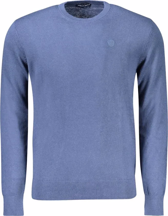 North Sails Blue Cotton Men Sweater