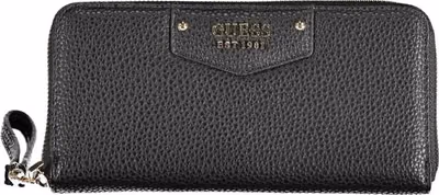 Black Polyurethane Women Wallet