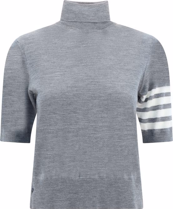 Thom Browne Gray Polyamide Turtleneck