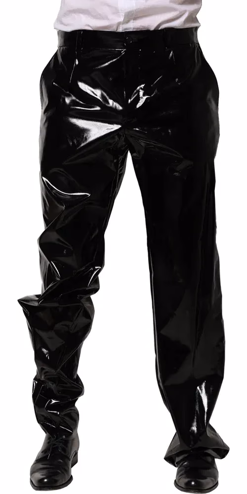 Dolce & Gabbana Black Nylon Straight Men Pants