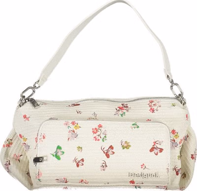 White Polyurethane Women Handbag