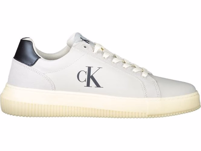 Calvin Klein White Polyurethane Men's Sneaker